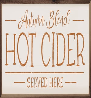 Autumn Blend Hot Cider Served Here White